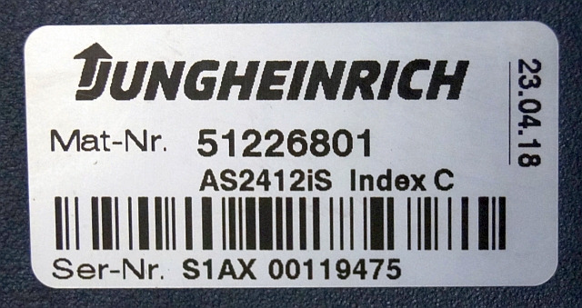 Jungheinrich 51226801 | Rij/hef/stuur regeling drive/lift/steering controller A - ECU for Material handling equipment: picture 2 Jungheinrich 51226801 | Rij/hef/stuur regeling drive/lift/steering controller A - ECU for Material handling equipment: picture 2