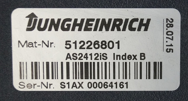 Jungheinrich 51226801 | Rij/hef/stuur regeling drive/lift/steering controller A - ECU for Material handling equipment: picture 2 Jungheinrich 51226801 | Rij/hef/stuur regeling drive/lift/steering controller A - ECU for Material handling equipment: picture 2