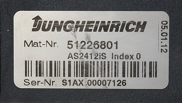Jungheinrich 51226801 | Rij/hef/stuur regeling drive/lift/steering controller A - ECU for Material handling equipment: picture 2 Jungheinrich 51226801 | Rij/hef/stuur regeling drive/lift/steering controller A - ECU for Material handling equipment: picture 2