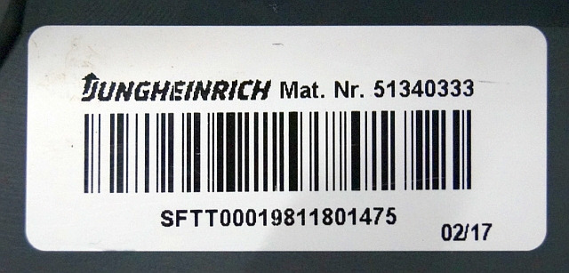 Jungheinrich 51340333 | Directional switch sn. SFTT00019811801475 - Electrical system for Material handling equipment: picture 3 Jungheinrich 51340333 | Directional switch sn. SFTT00019811801475 - Electrical system for Material handling equipment: picture 3