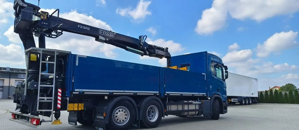 Scania R 500 6x2 / HDS Fassi F 215 AS / Euro 6 / Retarder / Oś skrętna / 220 000 km! - Dropside/ Flatbed truck, Crane truck: picture 5 Scania R 500 6x2 / HDS Fassi F 215 AS / Euro 6 / Retarder / Oś skrętna / 220 000 km! - Dropside/ Flatbed truck, Crane truck: picture 5