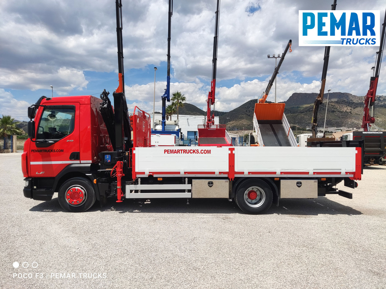 Dropside/ Flatbed truck, Crane truck DAF LF 210 GRUA CAJA FIJA: picture 9 Dropside/ Flatbed truck, Crane truck DAF LF 210 GRUA CAJA FIJA: picture 9