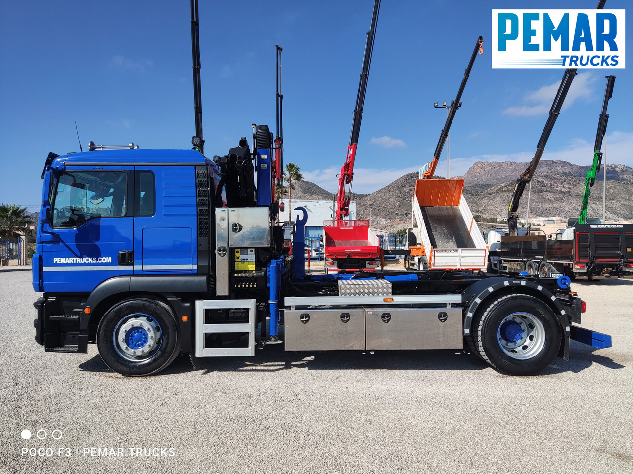 Hook lift truck, Crane truck MAN TGM 18.290 GRUA MULTILIFT: picture 9