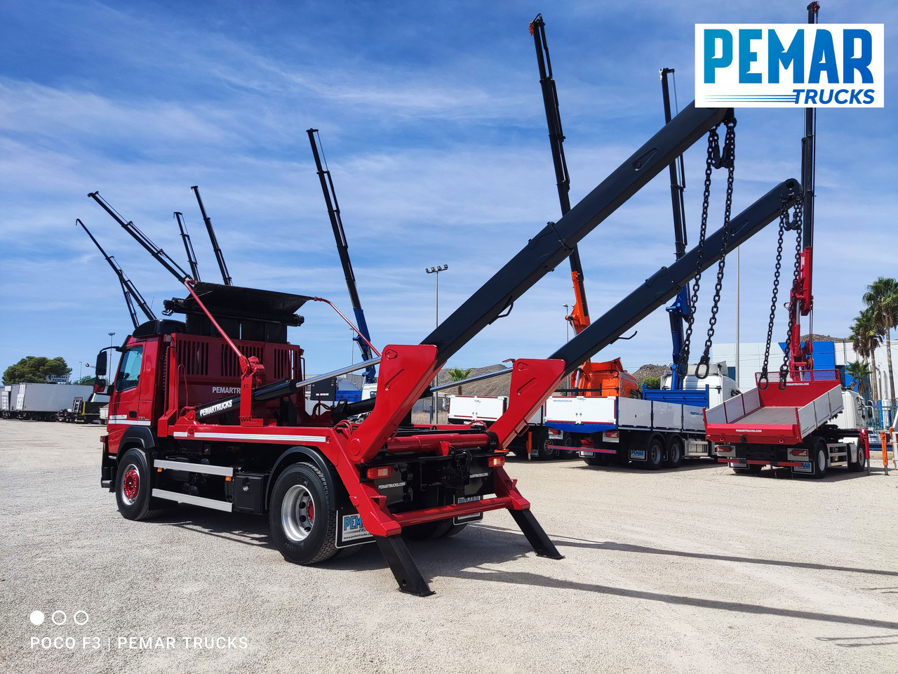 Skip loader truck VOLVO FM 330 PORTACONTENEDOR CADENAS 18T: picture 6