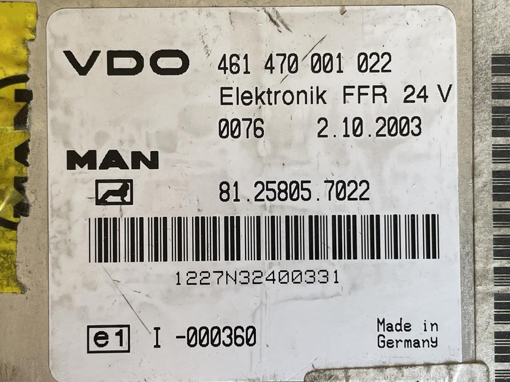 ΕΓΚΕΦΑΛΟΣ - ΠΛΑΚΕΤΑ MAN TGA FFR 81.258005.7022 - ECU for Truck: picture 3 ΕΓΚΕΦΑΛΟΣ - ΠΛΑΚΕΤΑ MAN TGA FFR 81.258005.7022 - ECU for Truck: picture 3