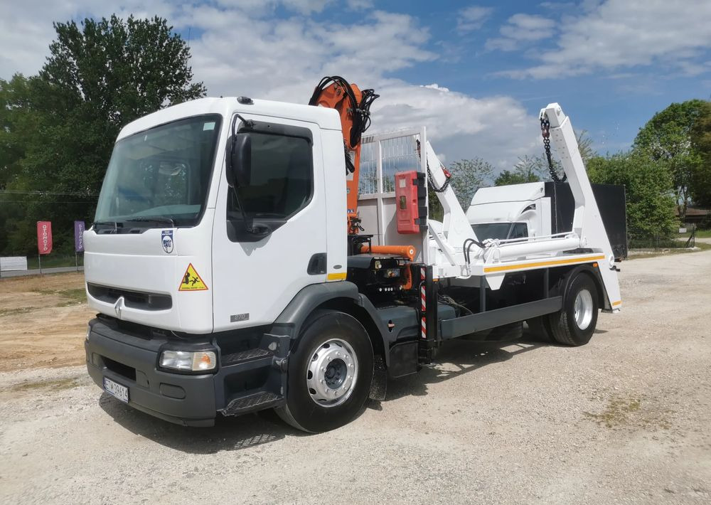 Renault Premium 270DCi + żuraw HDS Atlas 105.2 + Bramowiec MEILLER 12t Kontener - Skip loader truck: picture 1 Renault Premium 270DCi + żuraw HDS Atlas 105.2 + Bramowiec MEILLER 12t Kontener - Skip loader truck: picture 1