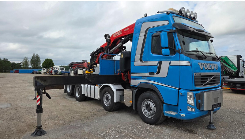 Dropside/ Flatbed truck, Crane truck Volvo FH540 8X2 FASSI F660 + Jib max 33,5m.: picture 6
