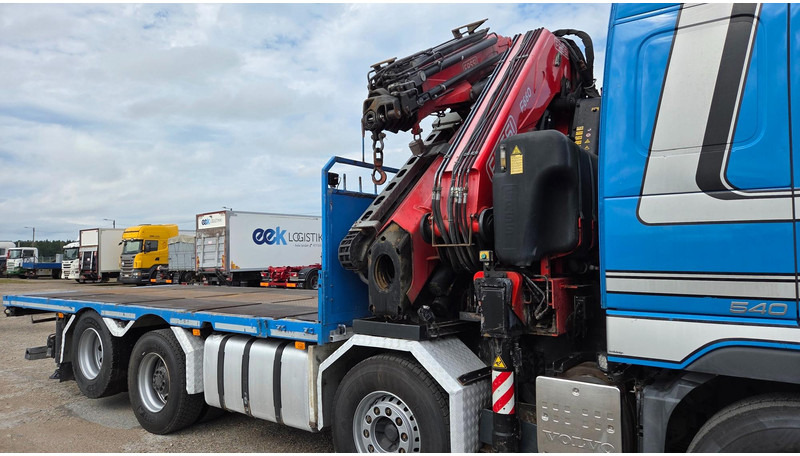 Dropside/ Flatbed truck, Crane truck Volvo FH540 8X2 FASSI F660 + Jib max 33,5m.: picture 19