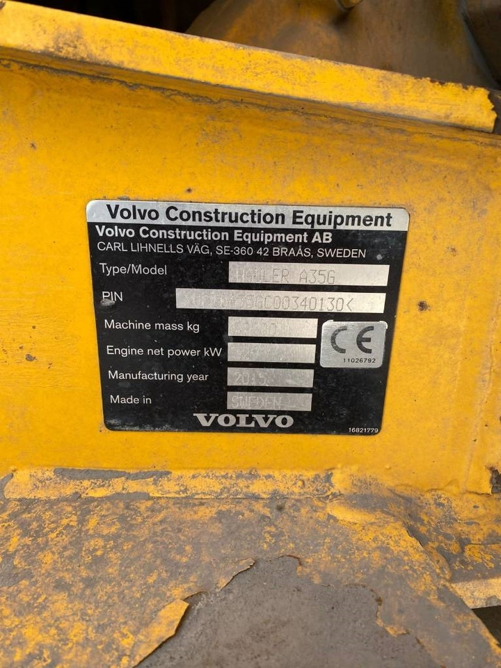 Volvo A 35 G (Under Preparation) - Articulated dumper: picture 4 Volvo A 35 G (Under Preparation) - Articulated dumper: picture 4