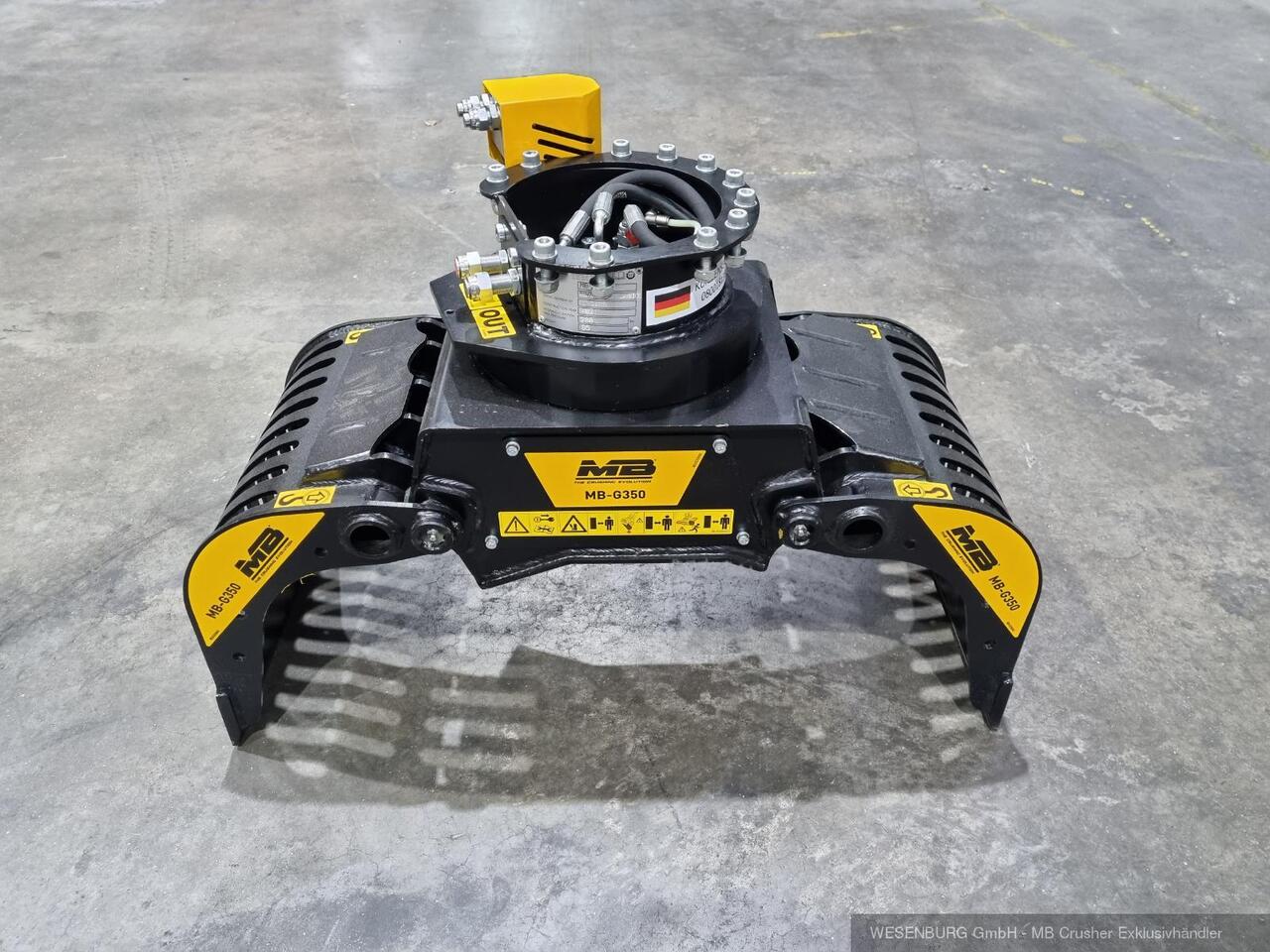 MB Crusher Sortiergreifer MB-G350 Anbauklasse 1,3 - 2,6 t - Grapple for Construction machinery: picture 1 MB Crusher Sortiergreifer MB-G350 Anbauklasse 1,3 - 2,6 t - Grapple for Construction machinery: picture 1