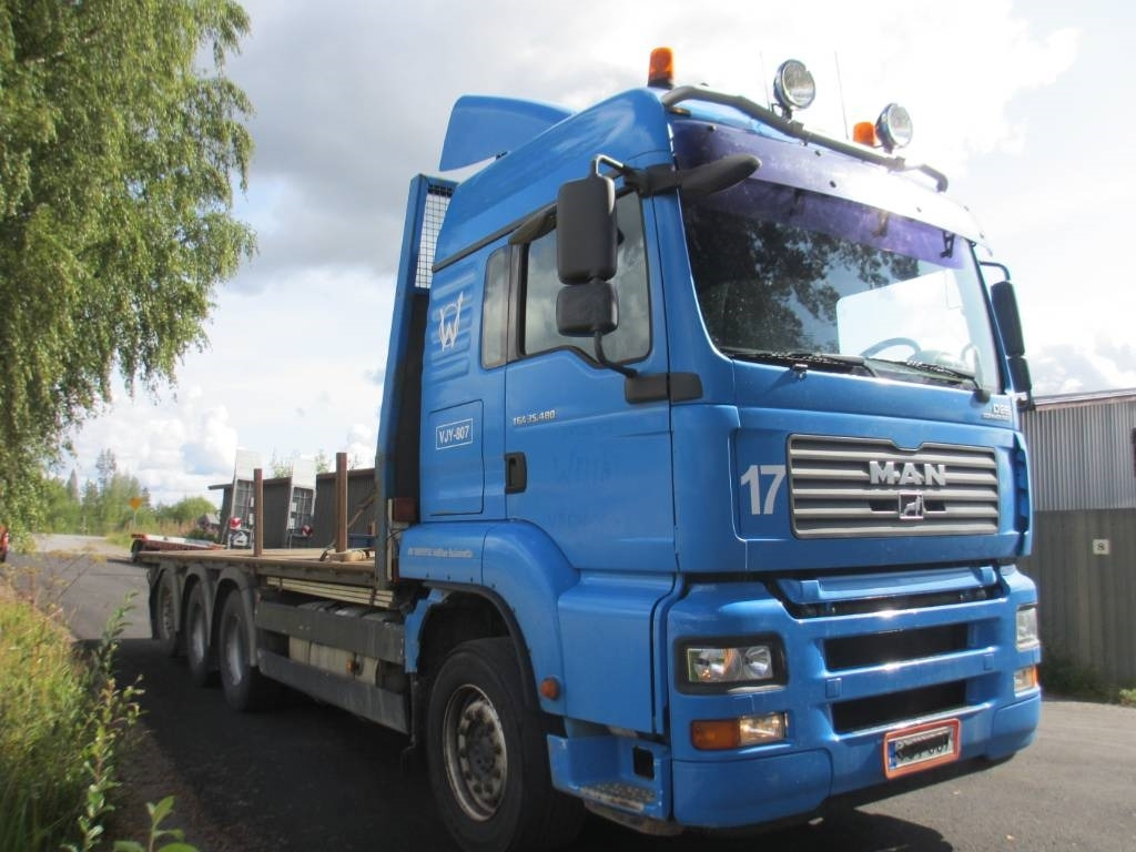 MAN 33.480 8x4 rahtilavalla,jatkoperä - Dropside/ Flatbed truck: picture 2 MAN 33.480 8x4 rahtilavalla,jatkoperä - Dropside/ Flatbed truck: picture 2