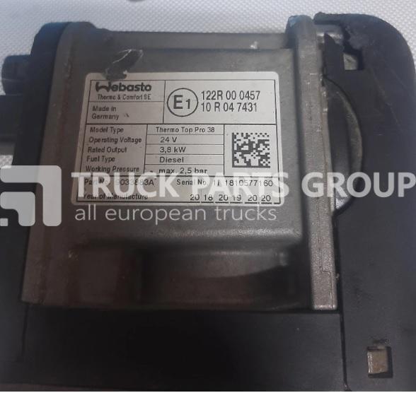 DAF euro6 106XF cab heater webasto 2020447, 2020465, 2294774 - Heating/ Ventilation for Truck: picture 2 DAF euro6 106XF cab heater webasto 2020447, 2020465, 2294774 - Heating/ Ventilation for Truck: picture 2