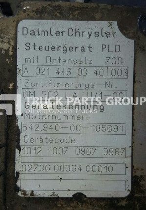ECU for Truck MERCEDES-BENZ Actros MP2, MP3 engine control unit, PLD, EDC, ECU, MR unit, OM5 control unit: picture 6