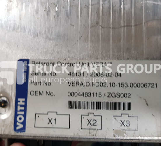 MERCEDES-BENZ EURO3, EURO4, EURO5 RET electronics VOITH retarder contro control unit - ECU for Bus: picture 1 MERCEDES-BENZ EURO3, EURO4, EURO5 RET electronics VOITH retarder contro control unit - ECU for Bus: picture 1