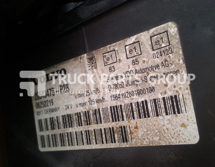 VOLVO FH12, FH13, FM12, FM13, EURO3, EURO4 EURO5 emission instrument p dashboard - Dashboard for Truck: picture 4 VOLVO FH12, FH13, FM12, FM13, EURO3, EURO4 EURO5 emission instrument p dashboard - Dashboard for Truck: picture 4