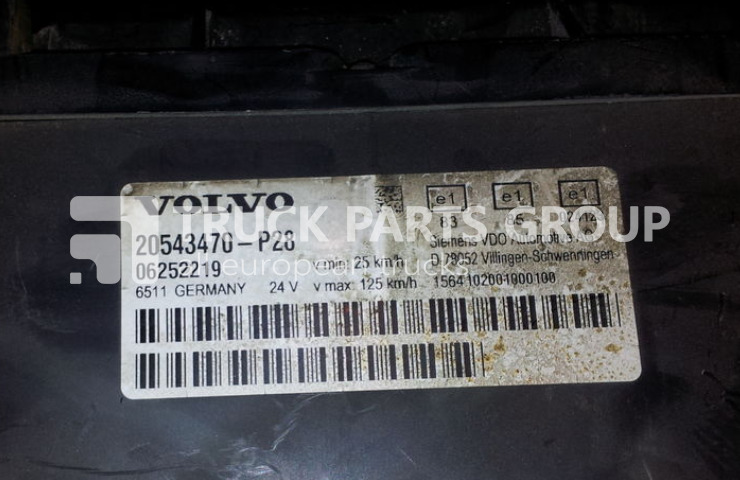 VOLVO FH12, FH13, FM12, FM13, EURO3, EURO4 EURO5 emission instrument p dashboard - Dashboard for Truck: picture 2 VOLVO FH12, FH13, FM12, FM13, EURO3, EURO4 EURO5 emission instrument p dashboard - Dashboard for Truck: picture 2