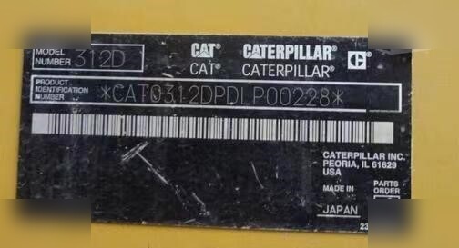 CATERPILLAR 312D - Crawler excavator: picture 4 CATERPILLAR 312D - Crawler excavator: picture 4