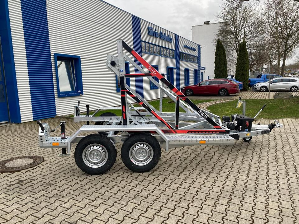Cable drum trailer Vermietung / Kabelanhänger 3500KG E-Winde / Nutzlast 2749KG / Kabeltrommel-Anhänger / Glasfaser / 1 Woche: picture 6