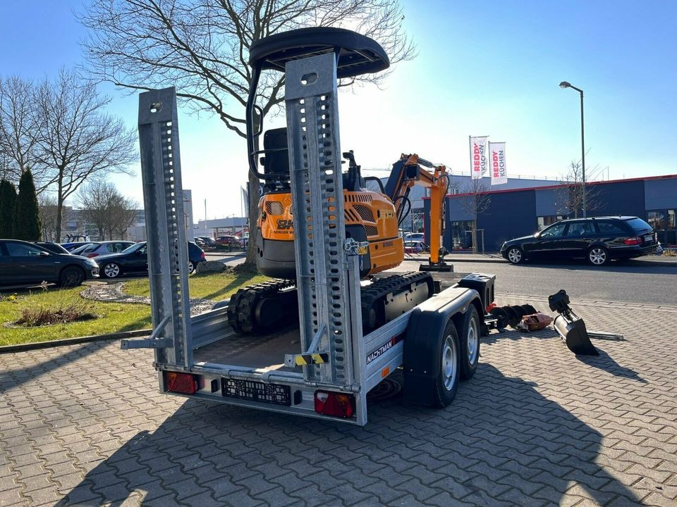 Vermietung / Minibagger 2-Tonnen inkl. Anhänger / ab 3 Tage / Verstellfahrwerk / Schwenkarm / Anbaugeräte - Mini excavator, Trailer: picture 5 Vermietung / Minibagger 2-Tonnen inkl. Anhänger / ab 3 Tage / Verstellfahrwerk / Schwenkarm / Anbaugeräte - Mini excavator, Trailer: picture 5