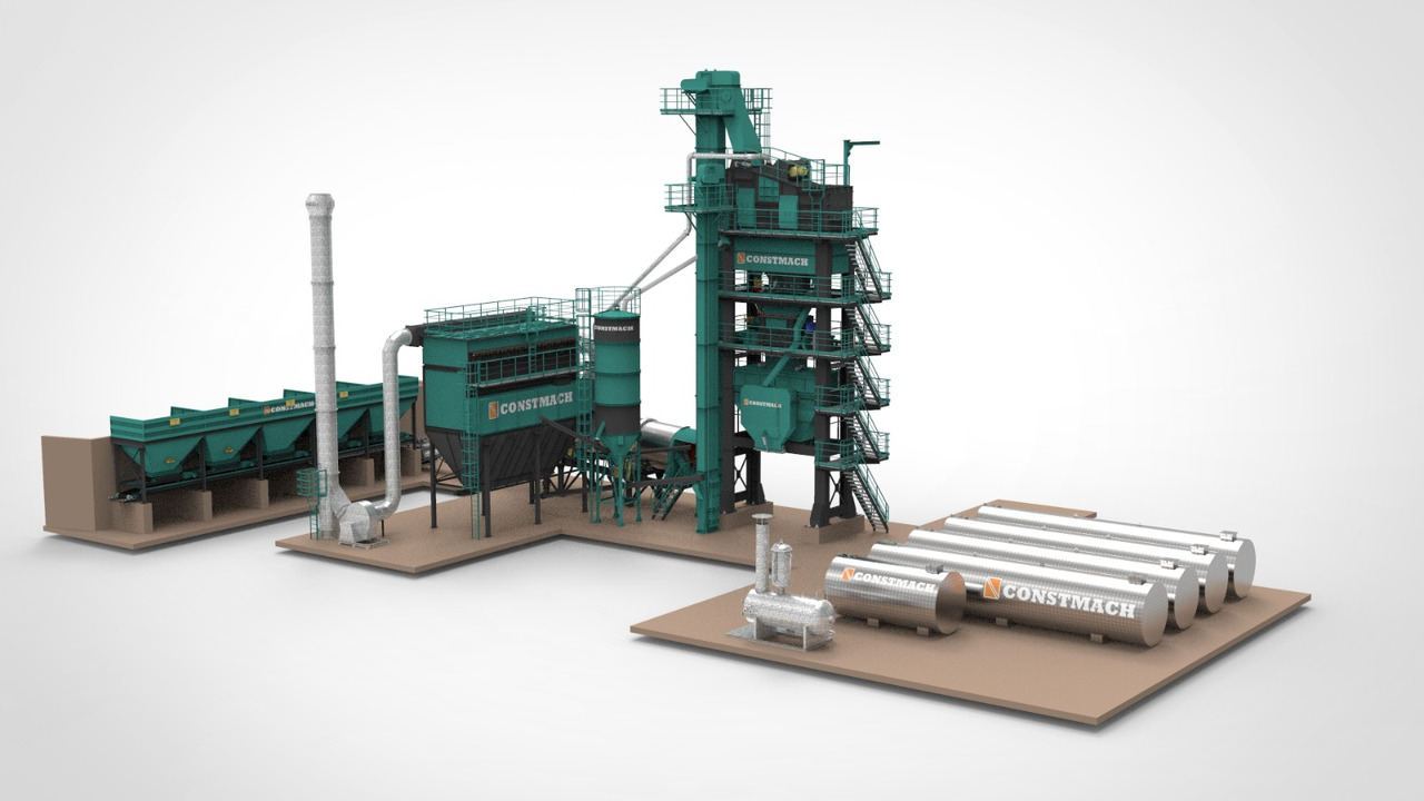 Constmach Stationäre Asphaltanlage wird auf Lager geliefert. - Asphalt plant: picture 1 Constmach Stationäre Asphaltanlage wird auf Lager geliefert. - Asphalt plant: picture 1