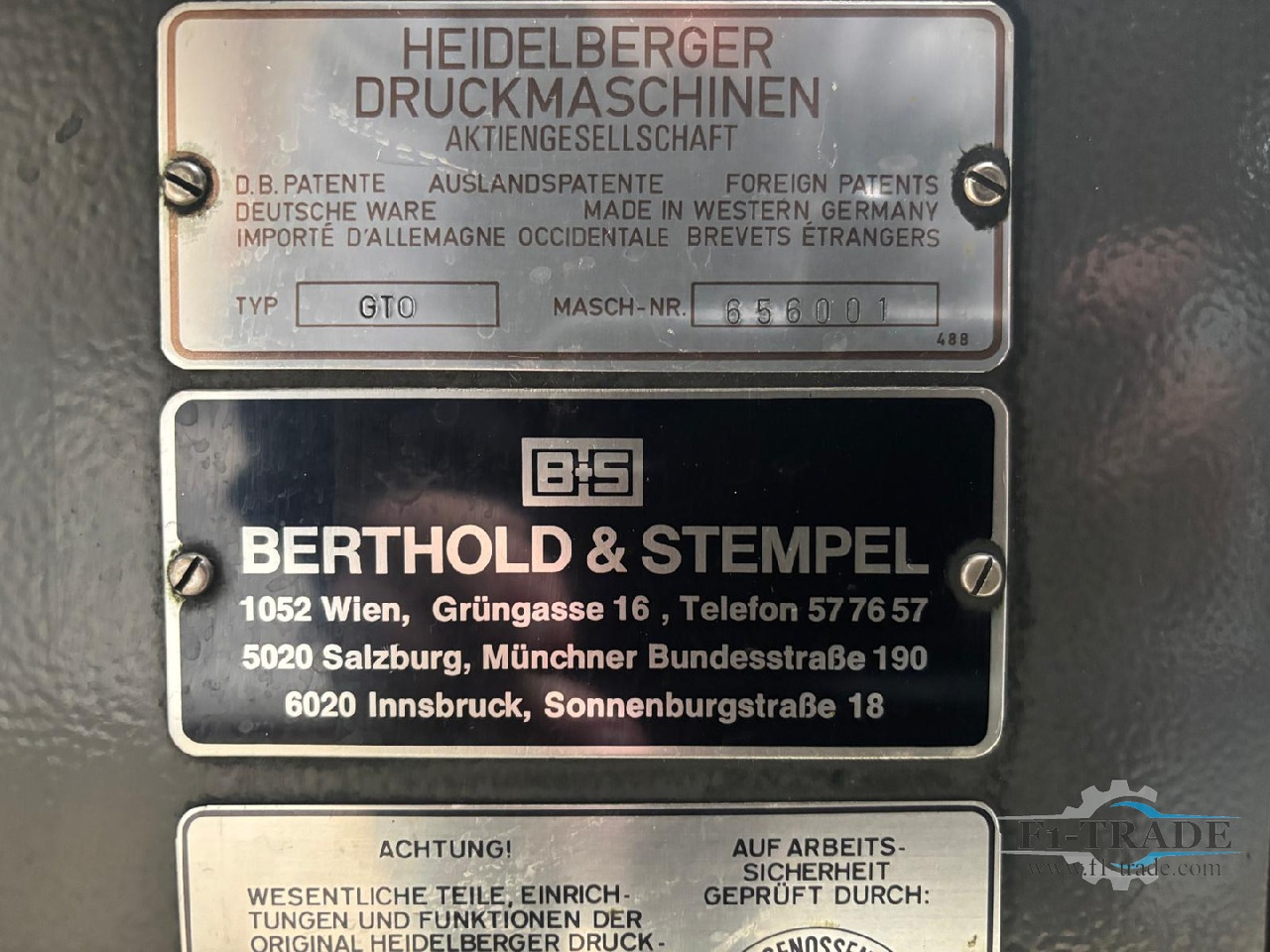 Heidelberg GTO46 - Offset printing machine: picture 2 Heidelberg GTO46 - Offset printing machine: picture 2