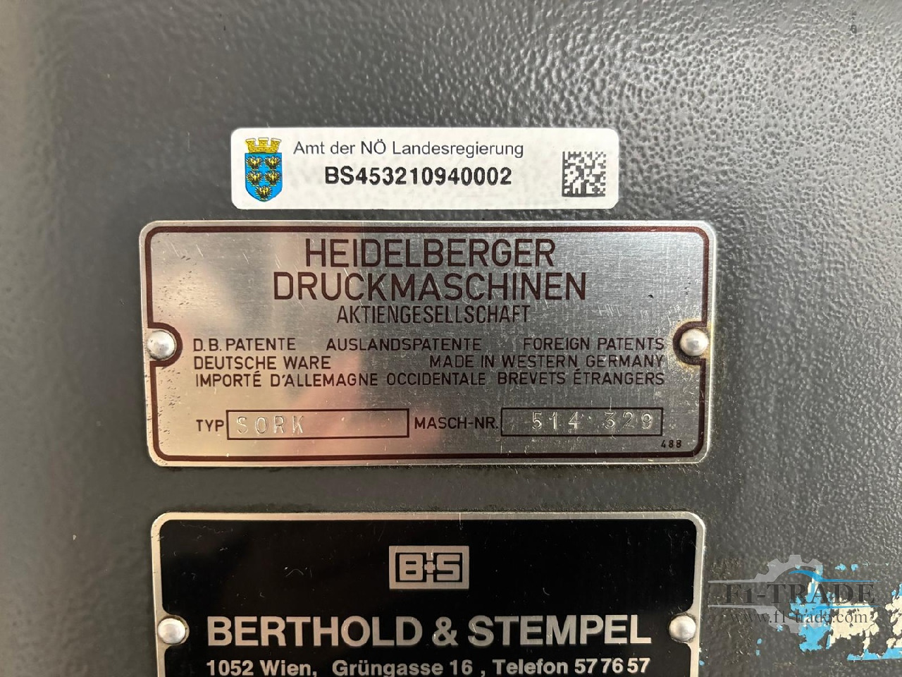 Heidelberg SORK - Offset printing machine: picture 2 Heidelberg SORK - Offset printing machine: picture 2