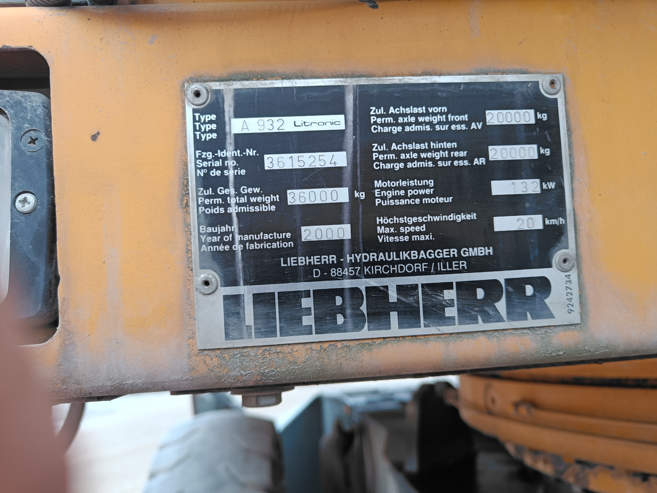 LIEBHERR A 932 Litronic - Waste/ Industry handler: picture 5 LIEBHERR A 932 Litronic - Waste/ Industry handler: picture 5