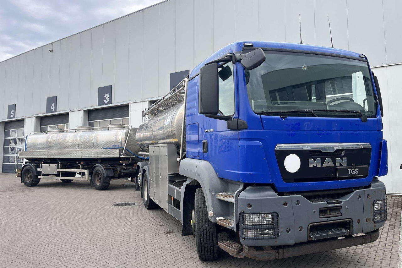 MAN TGS 26.400 6X2-2 Plandex (08632) - Tank truck, Tank trailer: picture 1 MAN TGS 26.400 6X2-2 Plandex (08632) - Tank truck, Tank trailer: picture 1