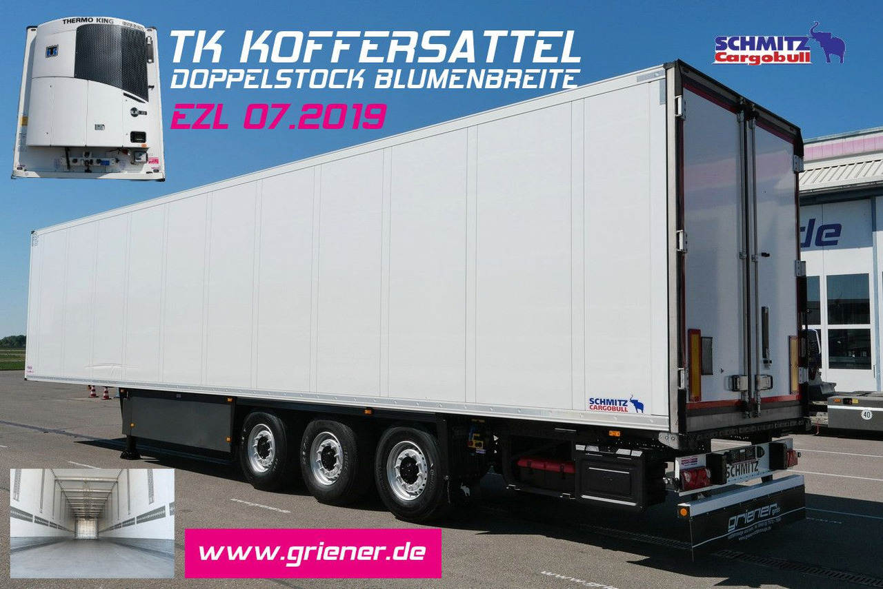 Schmitz Cargobull SKO 24/ THERMOKING SLXi300/ DOPPELSTOCK /BLUMEN - Refrigerator semi-trailer: picture 1 Schmitz Cargobull SKO 24/ THERMOKING SLXi300/ DOPPELSTOCK /BLUMEN - Refrigerator semi-trailer: picture 1