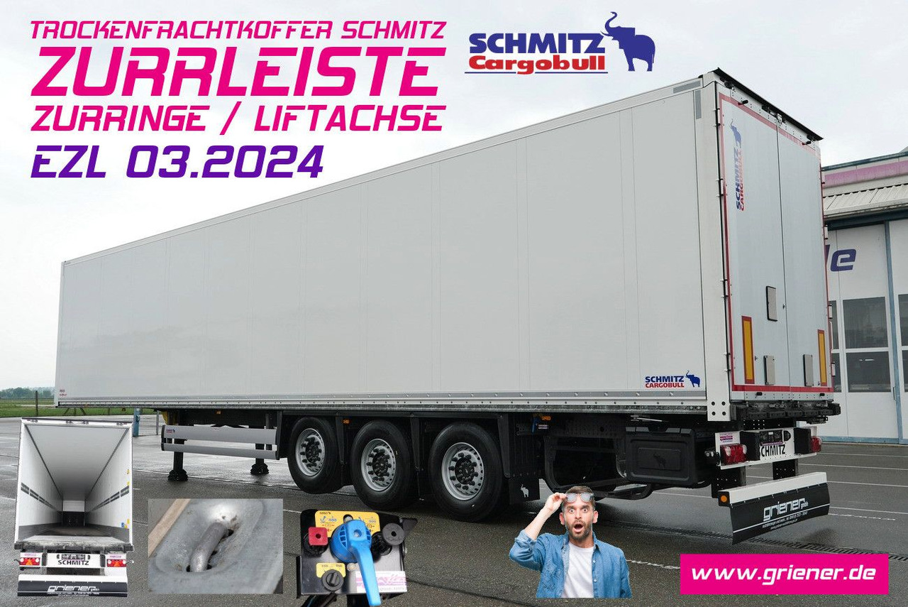 Schmitz Cargobull SKO/SBO 24 ZURRLEISTE / ZURRINGE / LIFTACHSE - Closed box semi-trailer: picture 1 Schmitz Cargobull SKO/SBO 24 ZURRLEISTE / ZURRINGE / LIFTACHSE - Closed box semi-trailer: picture 1