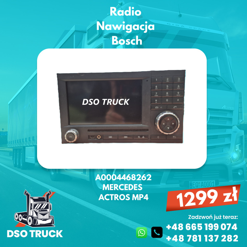 Radio Nawigacja Bosch Mercedes Actros MP4 A0004468262 A0004466962 A0004465962 A0 - Spare parts: picture 3 Radio Nawigacja Bosch Mercedes Actros MP4 A0004468262 A0004466962 A0004465962 A0 - Spare parts: picture 3