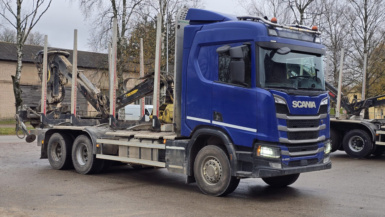 SCANIA R450 - Timber truck, Crane truck: picture 2 SCANIA R450 - Timber truck, Crane truck: picture 2