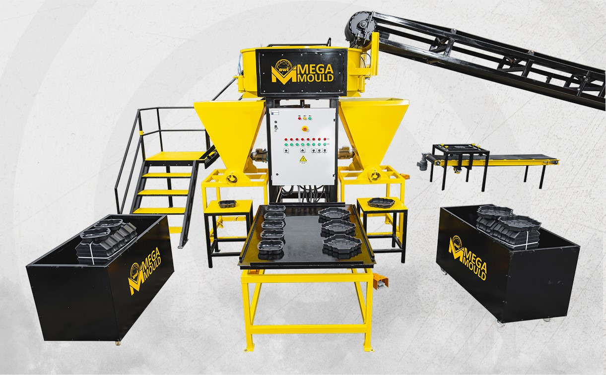 MEGA DECORATIVE PAVER BLOCK MANUFACTURING PLANT - Block making machine: picture 1 MEGA DECORATIVE PAVER BLOCK MANUFACTURING PLANT - Block making machine: picture 1