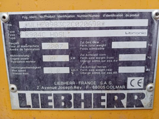 Liebherr 904 LIPTRONIC - Crawler excavator: picture 5 Liebherr 904 LIPTRONIC - Crawler excavator: picture 5