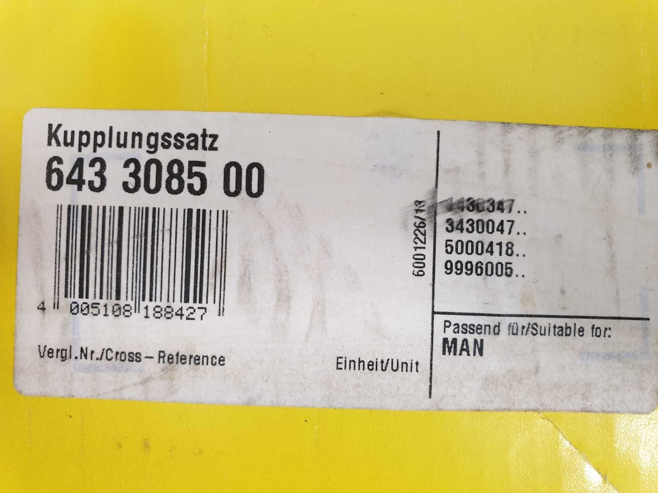 Oryginalne sprzęgło firmy Luk Autobusy,Samochody ciężarowe Man - Transmission: picture 3 Oryginalne sprzęgło firmy Luk Autobusy,Samochody ciężarowe Man - Transmission: picture 3