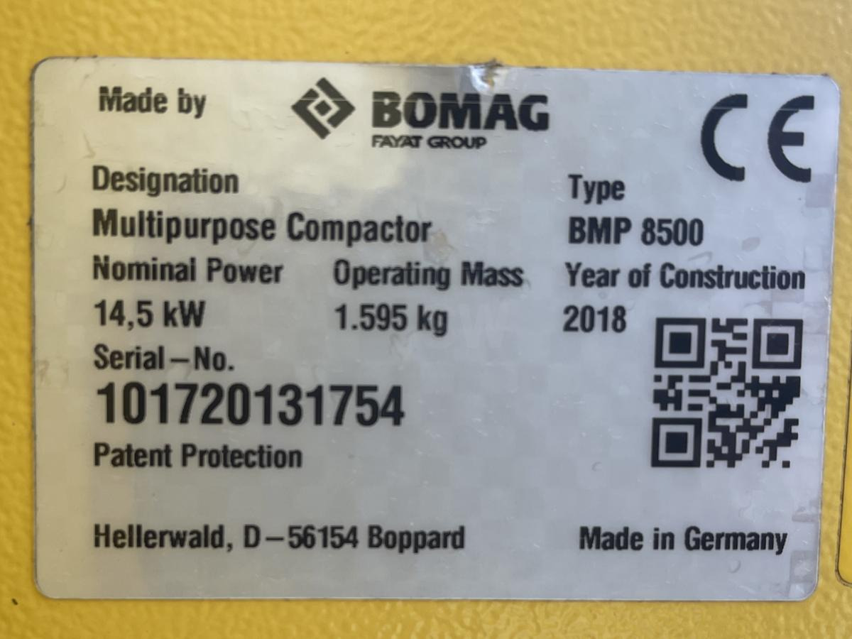 Compactor BOMAG BMP 8500 compacteur à pied de mouton: picture 11