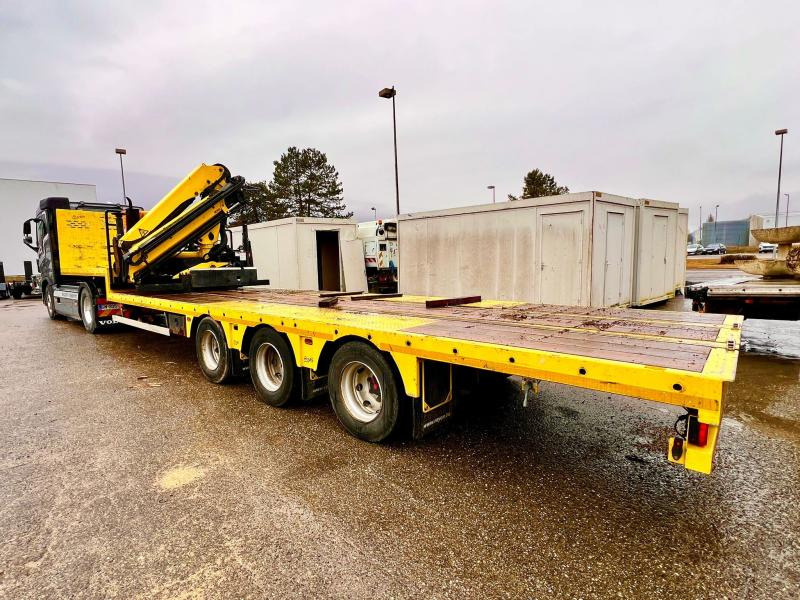 ROYEN PLATEAU GRUE COULISSANTE AUTONOME - Dropside/ Flatbed semi-trailer: picture 3 ROYEN PLATEAU GRUE COULISSANTE AUTONOME - Dropside/ Flatbed semi-trailer: picture 3
