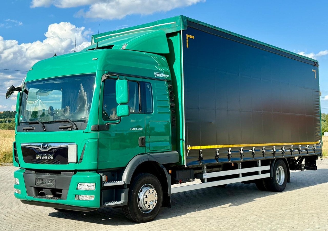 MAN TGM 12.250 / TGL 12.250 / FIRANKA / WINDA / AUTOMAT / 18 PALET / SYPIALKA / 2017 ROK - Curtainsider truck: picture 2 MAN TGM 12.250 / TGL 12.250 / FIRANKA / WINDA / AUTOMAT / 18 PALET / SYPIALKA / 2017 ROK - Curtainsider truck: picture 2