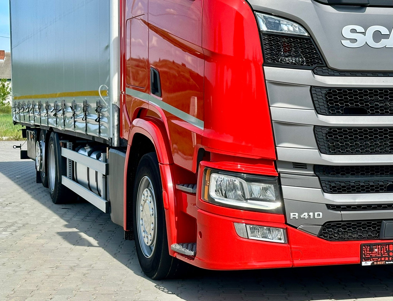 Curtainsider truck SCANIA R410 / FIRANKA / 21 EUROPALET / 8.5 M DŁUGOŚCI / 6x2 / PODWIESZA: picture 14