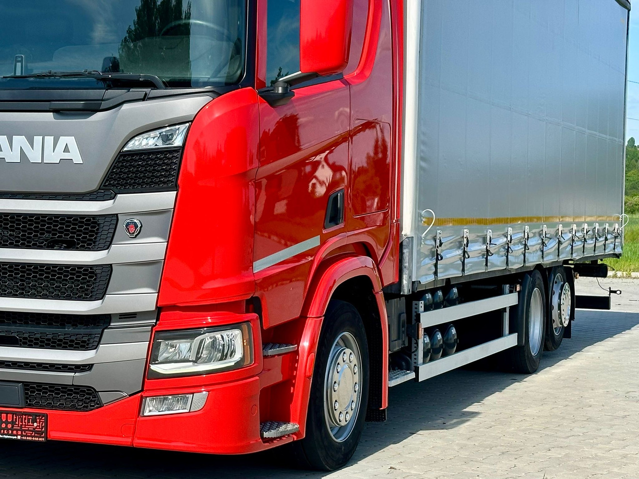 Curtainsider truck SCANIA R410 / FIRANKA / 21 EUROPALET / 8.5 M DŁUGOŚCI / 6x2 / PODWIESZA: picture 15