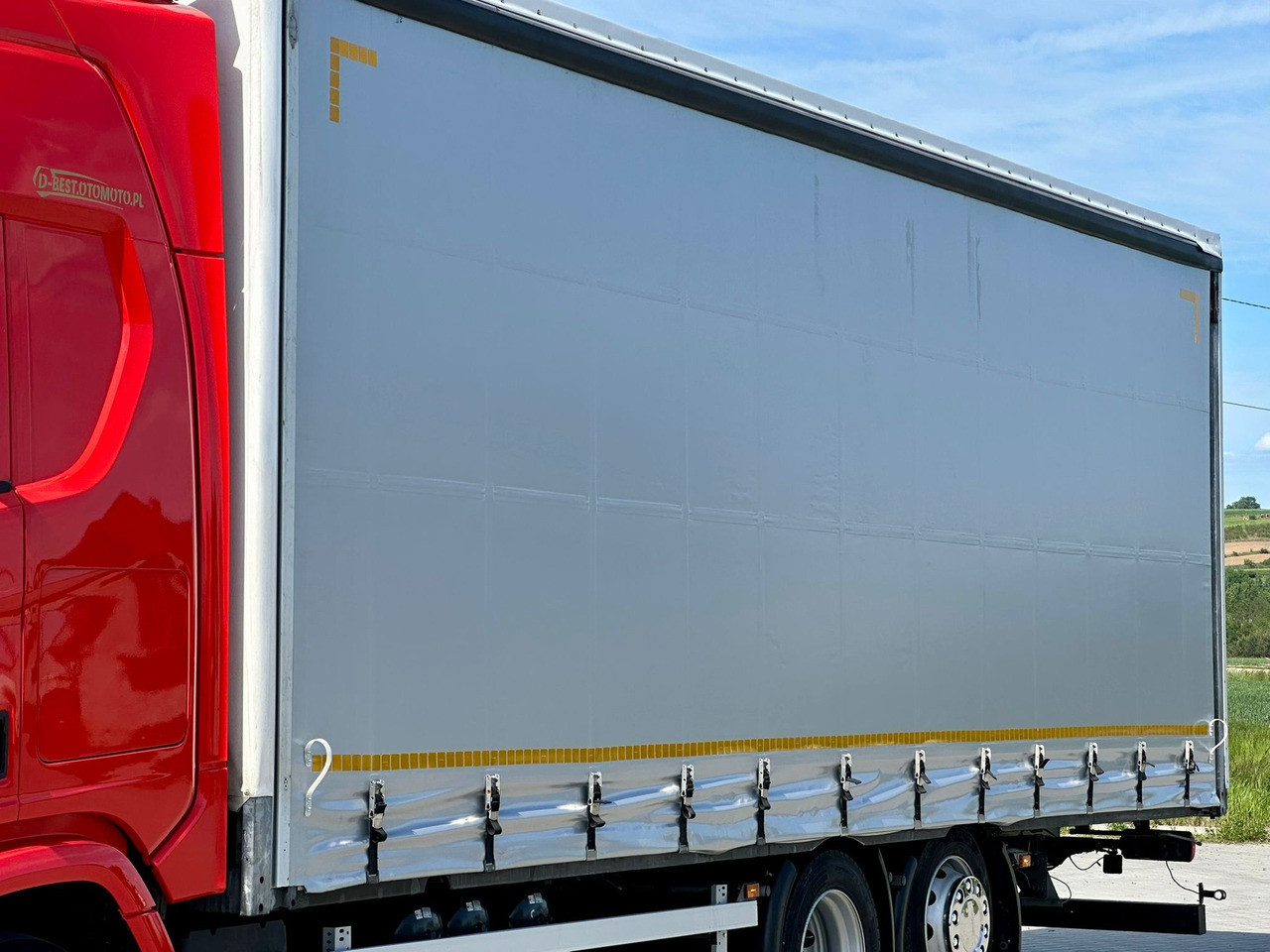 Curtainsider truck SCANIA R410 / FIRANKA / 21 EUROPALET / 8.5 M DŁUGOŚCI / 6x2 / PODWIESZA: picture 17
