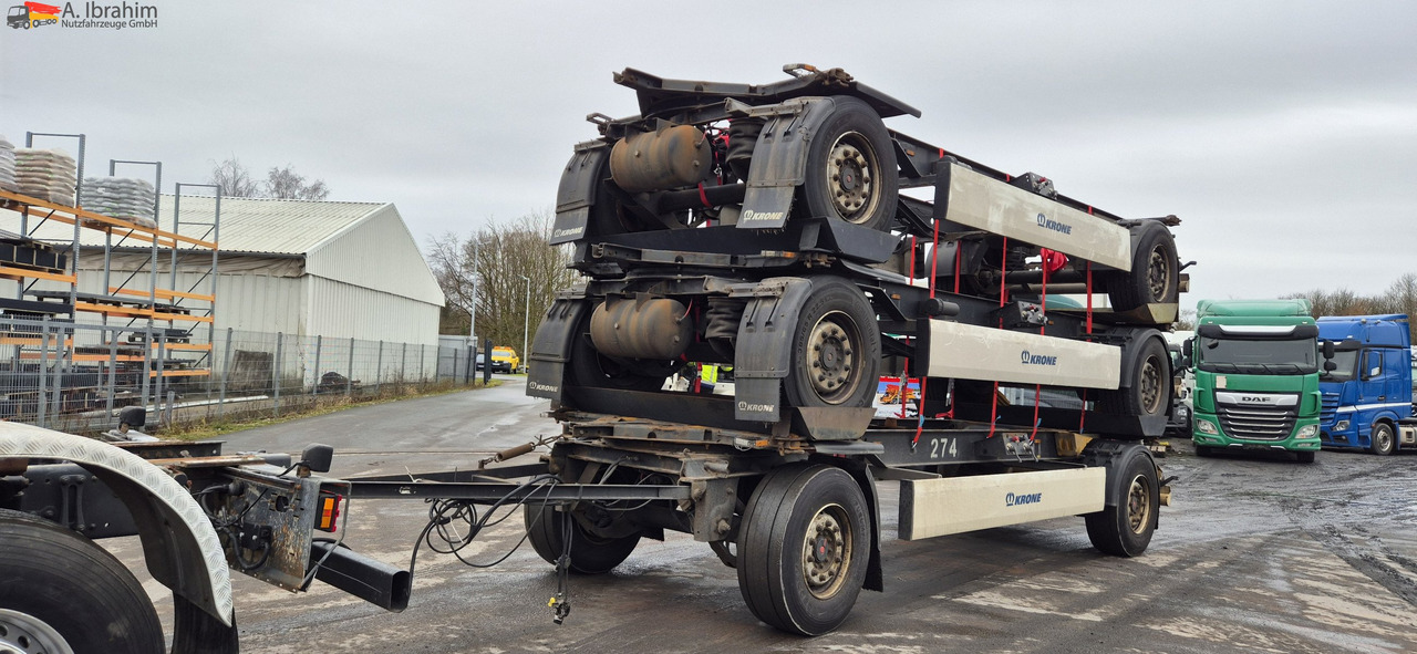 Container transporter/ Swap body trailer Krone AZ 5x vorhanden SAF Achsen, fertig gestapelt: picture 8