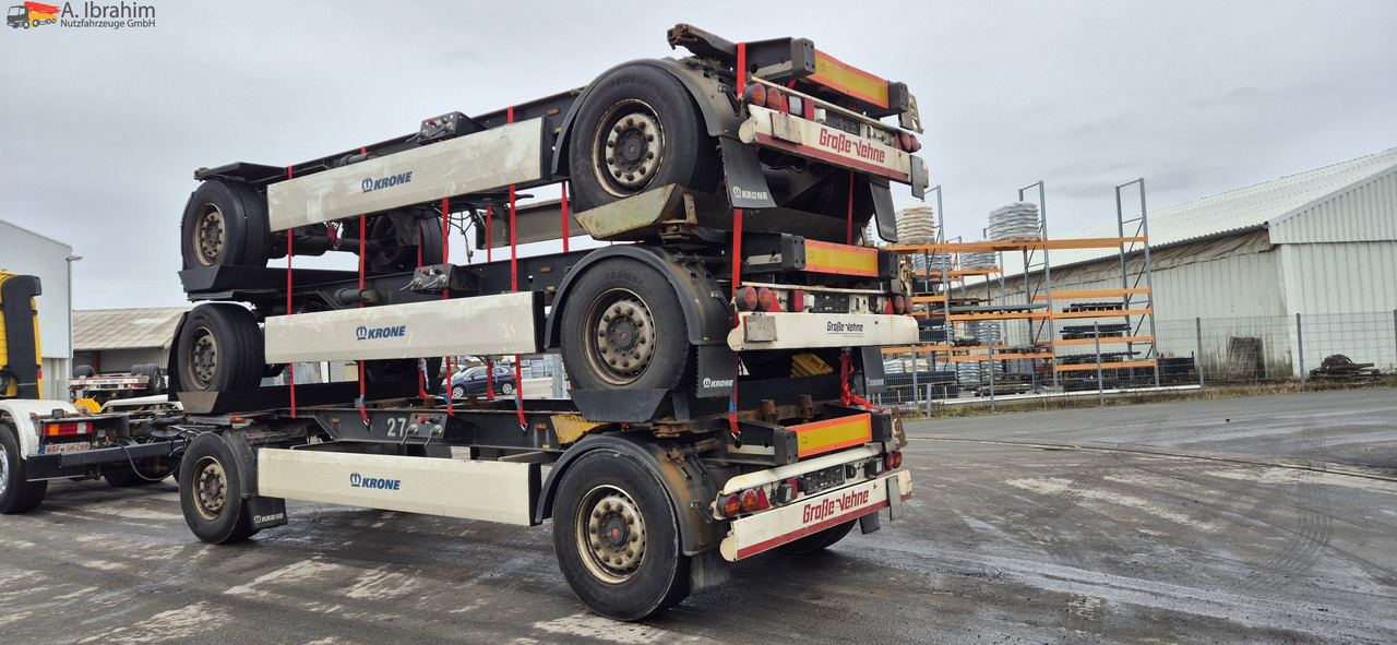 Container transporter/ Swap body trailer Krone AZ 5x vorhanden SAF Achsen, fertig gestapelt: picture 9