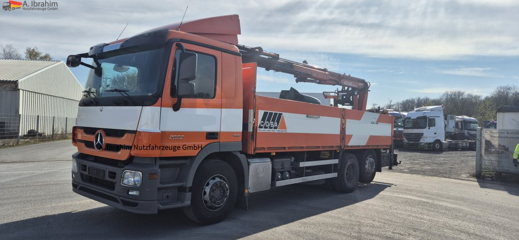 Mercedes-Benz 2532 Baustoff Atlas mit Funk FB Topzustand, einsatzbereit - Dropside/ Flatbed truck, Crane truck: picture 1 Mercedes-Benz 2532 Baustoff Atlas mit Funk FB Topzustand, einsatzbereit - Dropside/ Flatbed truck, Crane truck: picture 1