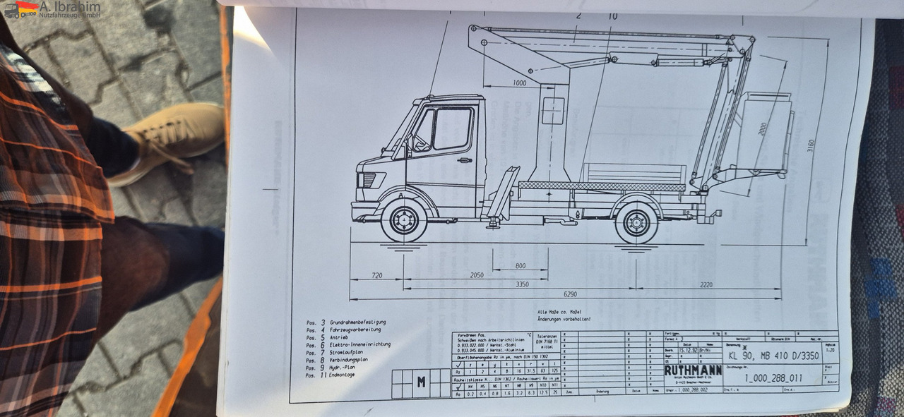 Mercedes-Benz 410D Ruthmann KL 90 Topzustand UVV gültig - Truck mounted aerial platform: picture 5 Mercedes-Benz 410D Ruthmann KL 90 Topzustand UVV gültig - Truck mounted aerial platform: picture 5