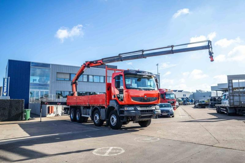 Renault KERAX 380DXI+E5+PK18TM/4EXT - Dropside/ Flatbed truck, Crane truck: picture 2 Renault KERAX 380DXI+E5+PK18TM/4EXT - Dropside/ Flatbed truck, Crane truck: picture 2