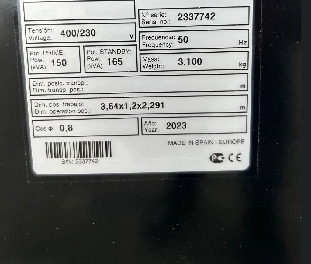 Deutz TCD6.1L6 - 165 kVA Stage V Generator - DPX-19014 - Generator set: picture 4 Deutz TCD6.1L6 - 165 kVA Stage V Generator - DPX-19014 - Generator set: picture 4