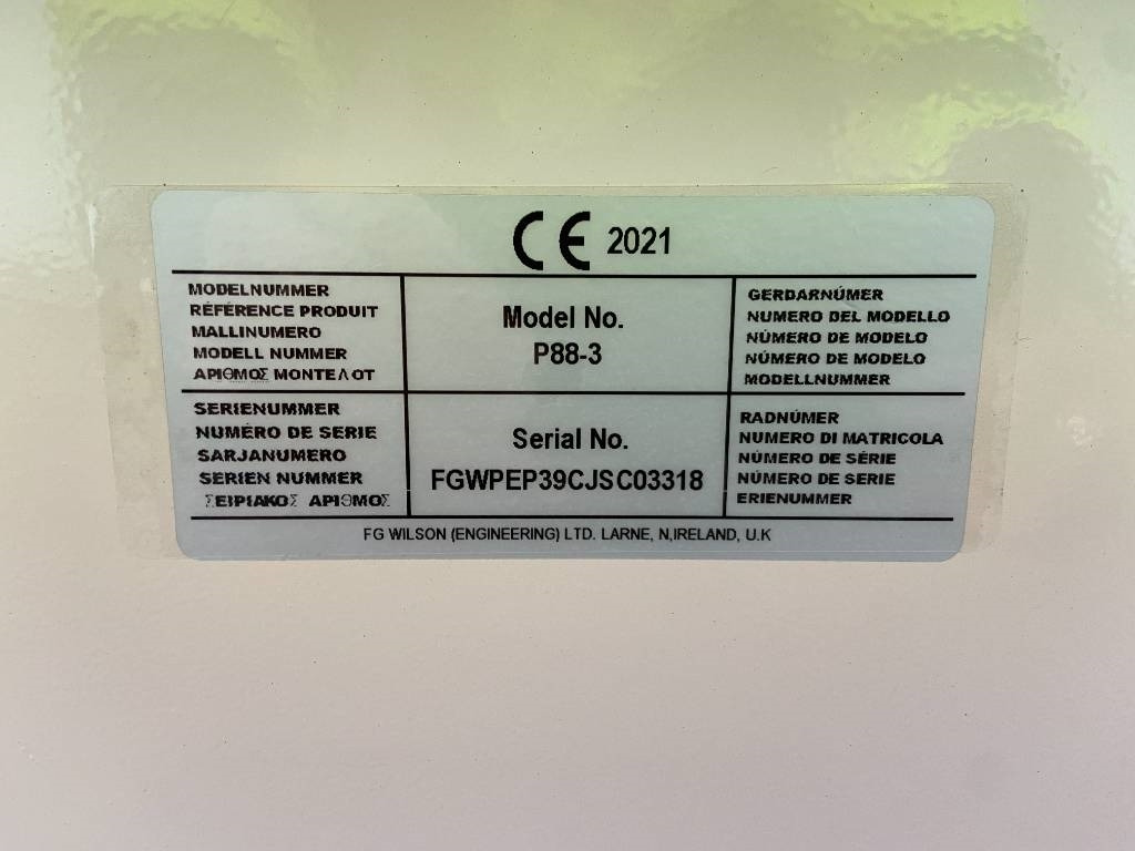 New Generator set FG Wilson P88-3 - 88 kVA Open Genset - DPX-16007-O: picture 14