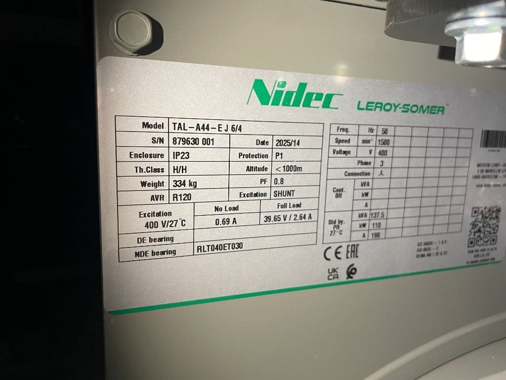 New Generator set Yunnei DEF47CZBA5 - 138 kVA Stage V - DPX-19888: picture 20