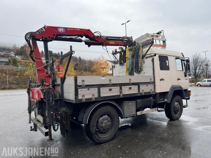 1997 MAN 8.224 LAEC 4x4 linjebil med kran og selvnivellerende mannskapskorg - Crane truck: picture 5 1997 MAN 8.224 LAEC 4x4 linjebil med kran og selvnivellerende mannskapskorg - Crane truck: picture 5